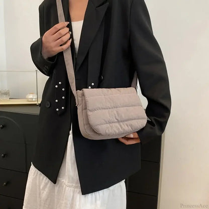 Lightweight Solid Color Cotton Casual Crossbody