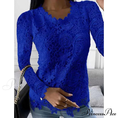 Long Arm Lace for Blouse Blouse Flowered Women