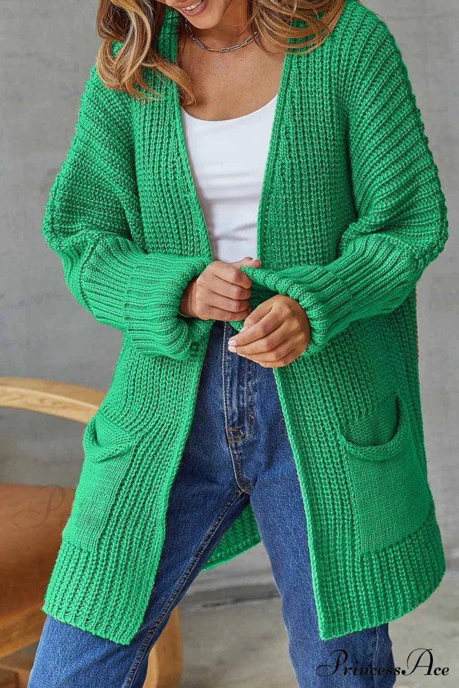 Long Open Front Cardigan