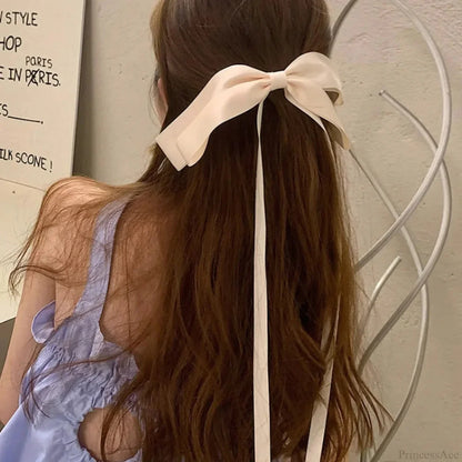 Long Ribbon Bow Back Head Headdress - Hair Accessory