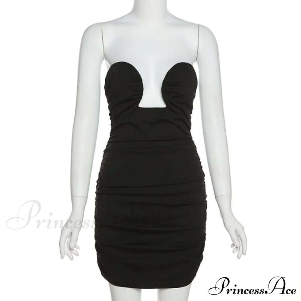 Long Sleeve Black Bodycon Party Dresses
