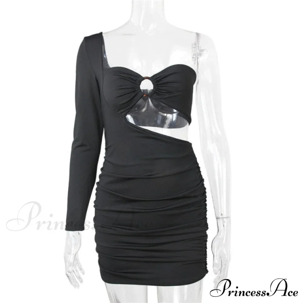 Long Sleeve Black Bodycon Party Dresses