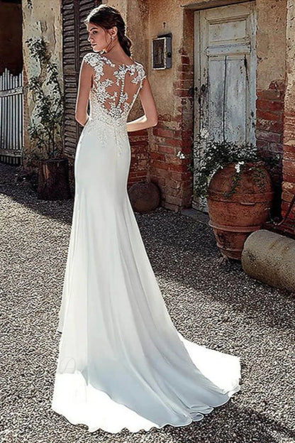 Long Sleeve Mermaid Sexy Wedding Dress