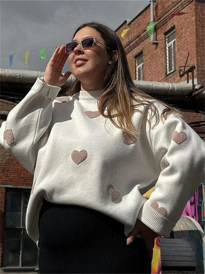 Loose Fashion Patchwork Long Sleeve Sweater