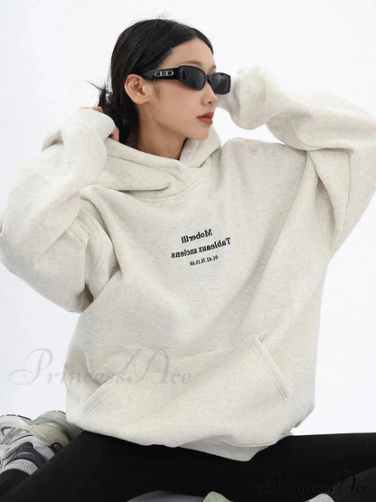 Loose Oversized Long Sleeve Fashion Comfortable Hoodie