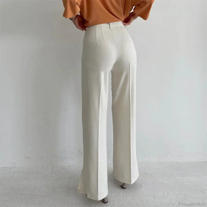 Loose Split Straight Casual Pants