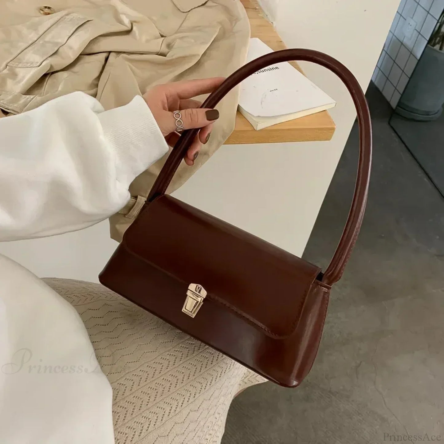 Luxury Brand Solid Color Crossbody Bag