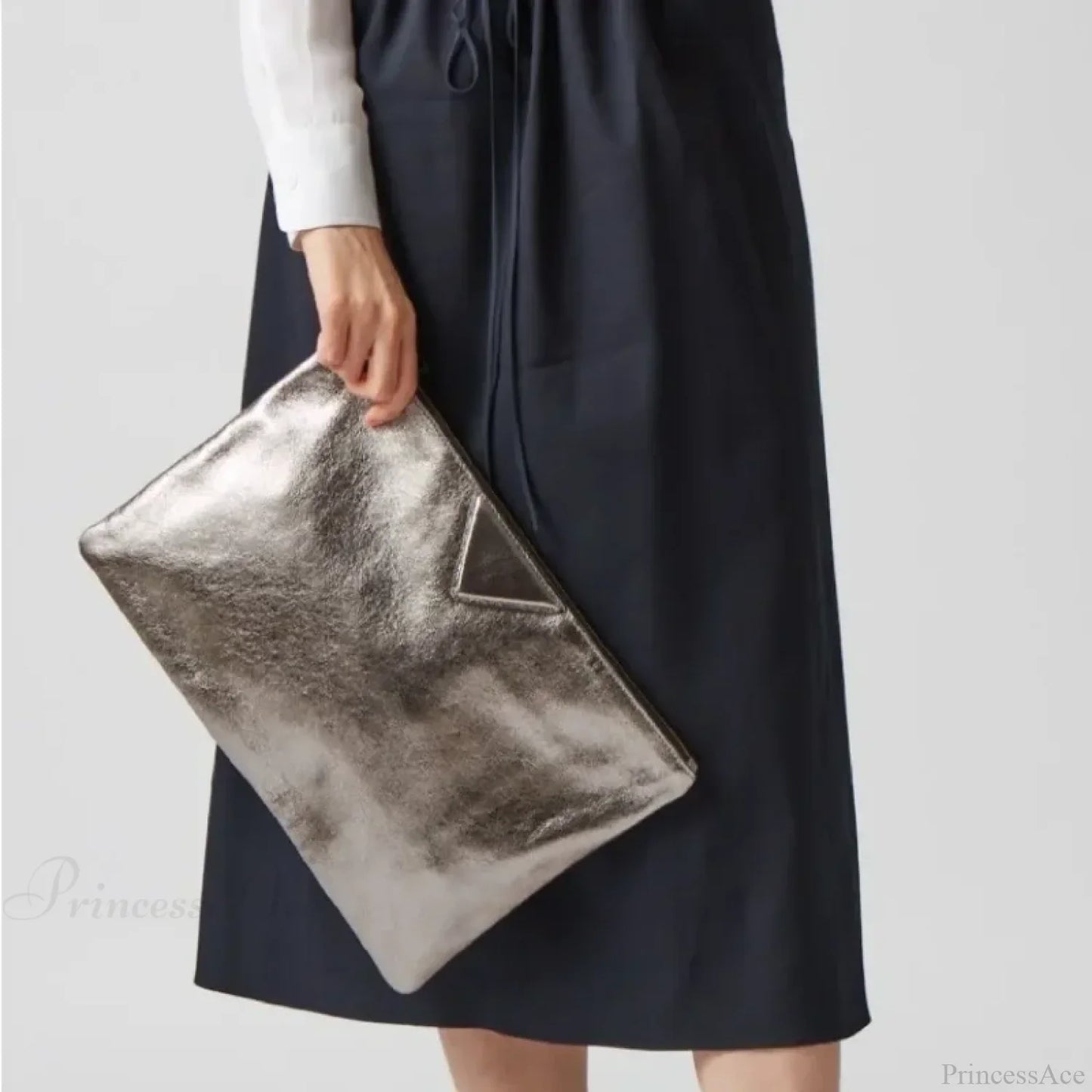 Luxury Designer PU Leather Day Clutch Wristlet