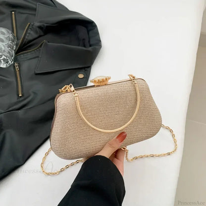 Luxury High Design Evening Glitter Wedding Clutch Handbag