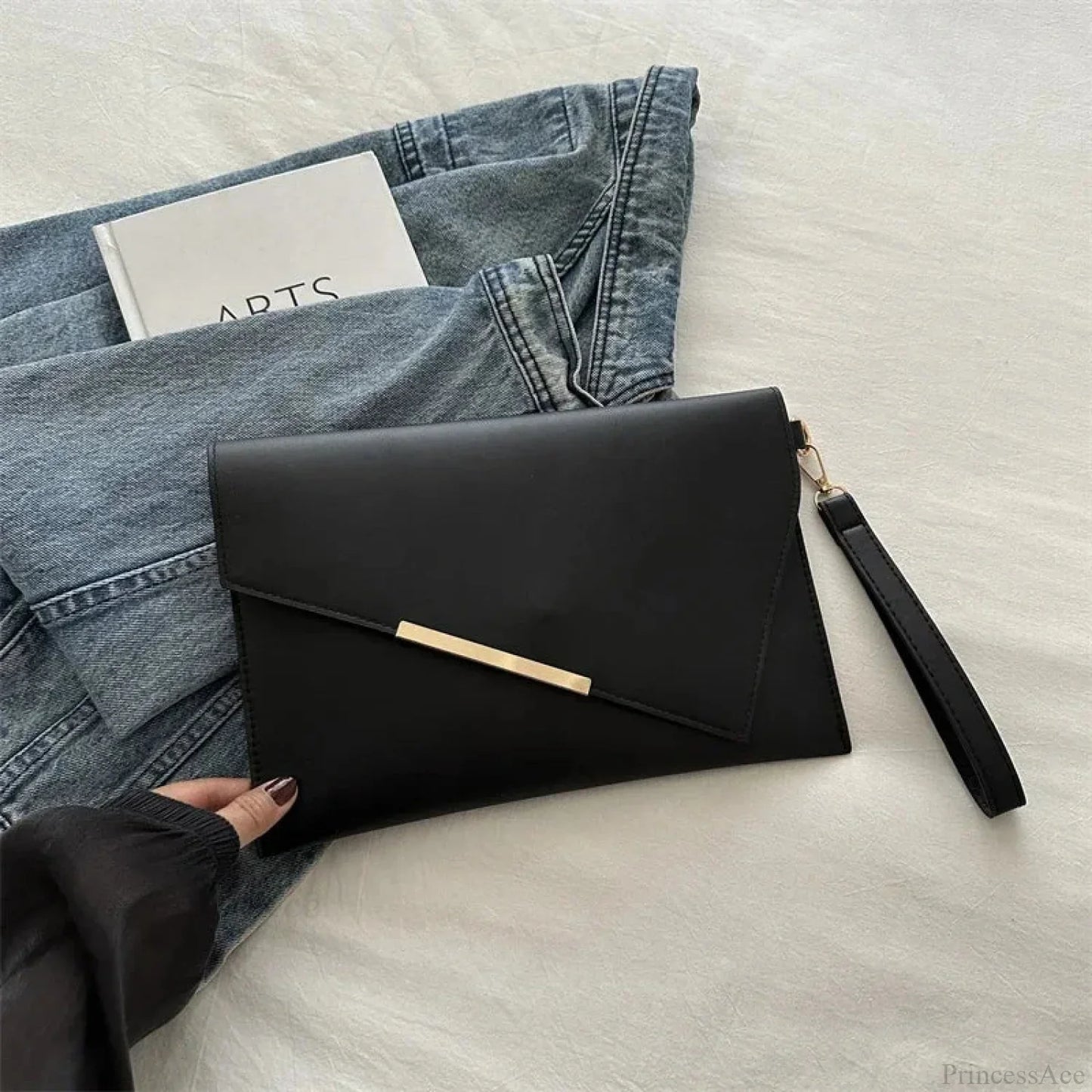 Luxury PU Leather Designer Wristlet