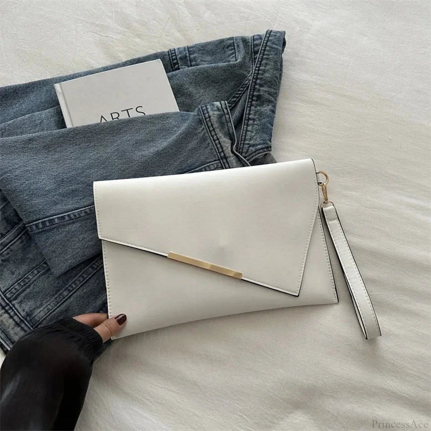 Luxury PU Leather Designer Wristlet