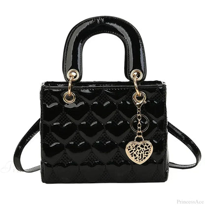 Luxury Quilted Square Handle Crossbody Handbag