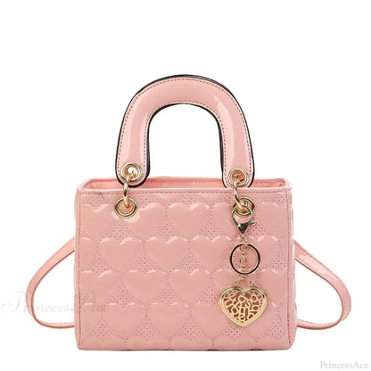 Luxury Quilted Square Handle Crossbody Handbag