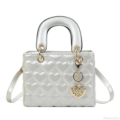 Luxury Quilted Square Handle Crossbody Handbag
