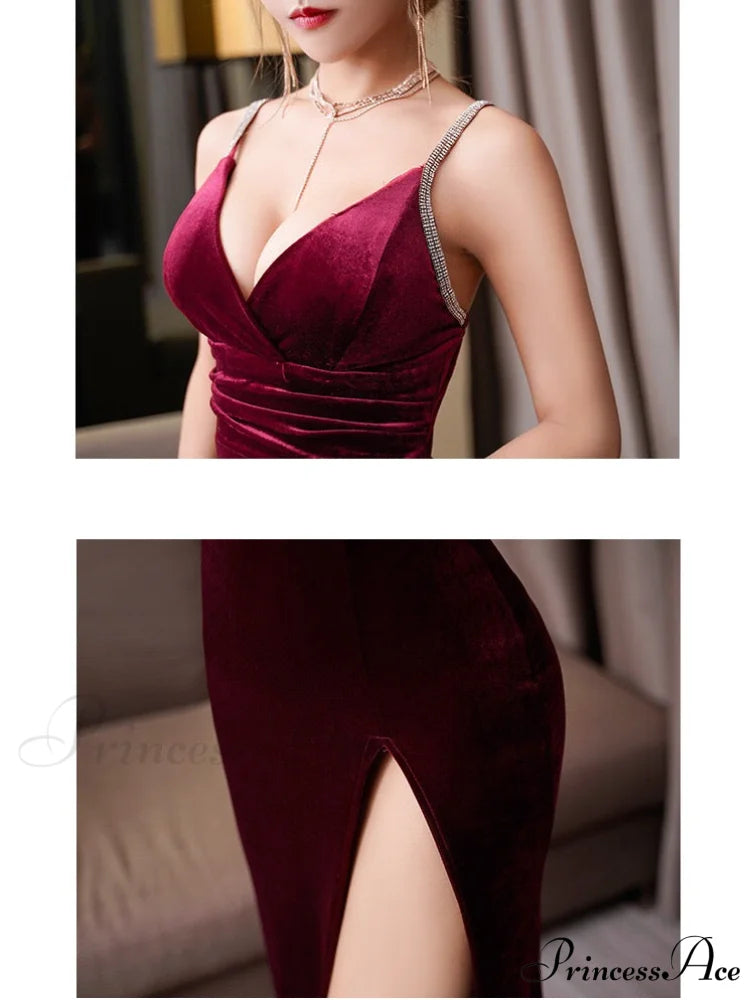 Macy Formal Stylish Velvet Dress