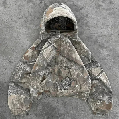 Maple Leaf Graphic Pullover Hoodie