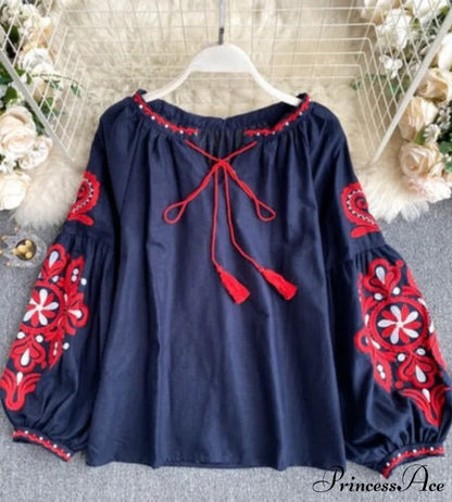 MARIA EMBROIDERED TOP