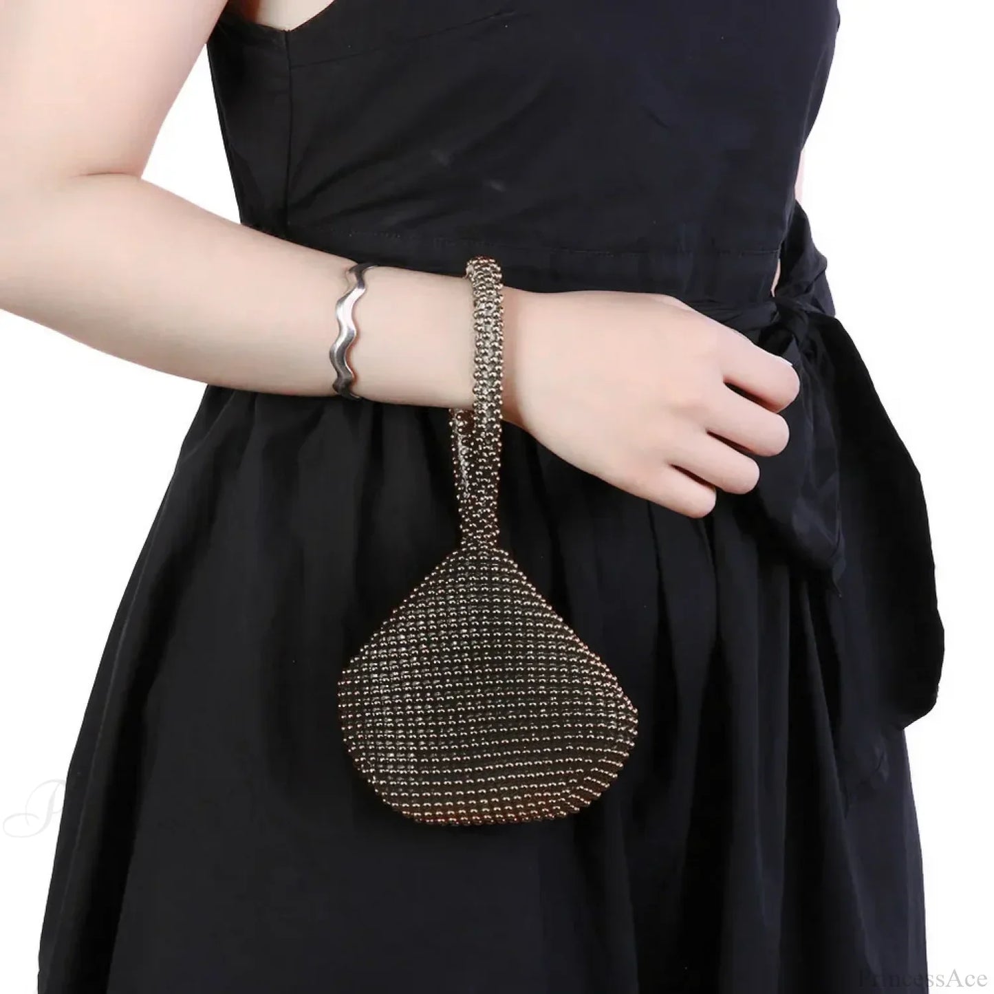 Metal Glitter Dinner Pouch Evening Banquet Clutch Bag