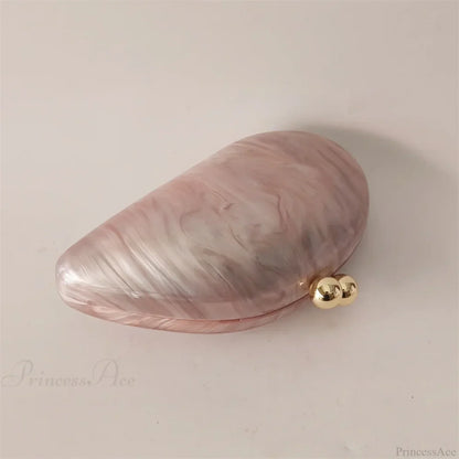 Mini Blue Light Pink Acrylic Box Evening Clutch Bag
