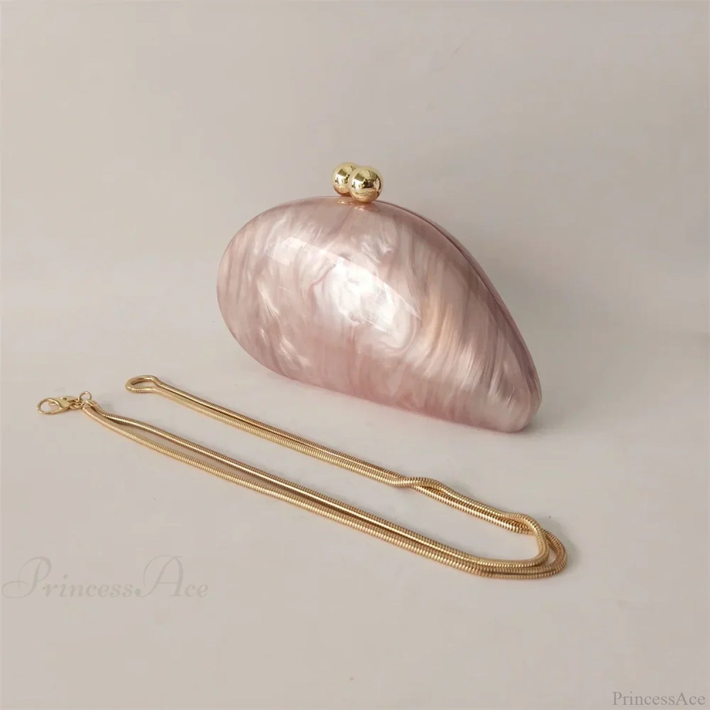 Mini Blue Light Pink Acrylic Box Evening Clutch Bag