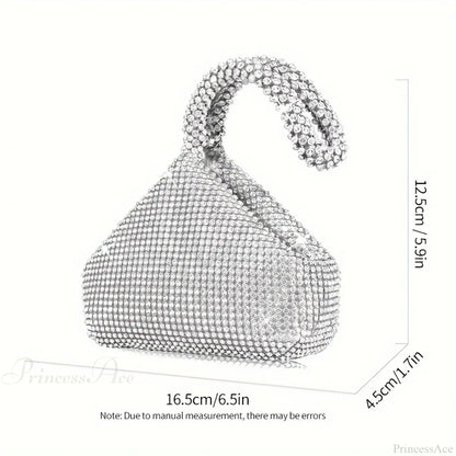 Mini Glitter Rhinette Evening Wristlet