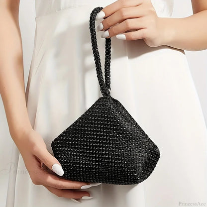 Mini Glitter Rhinette Evening Wristlet