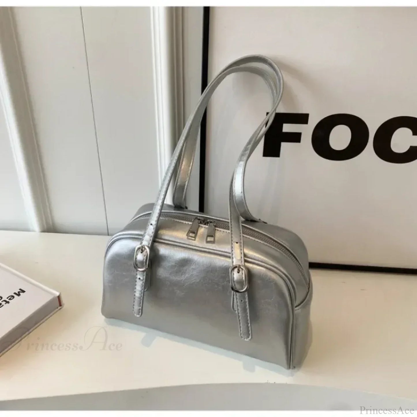 Monochrome Fashion Boston Shoulder Crossbody Bag