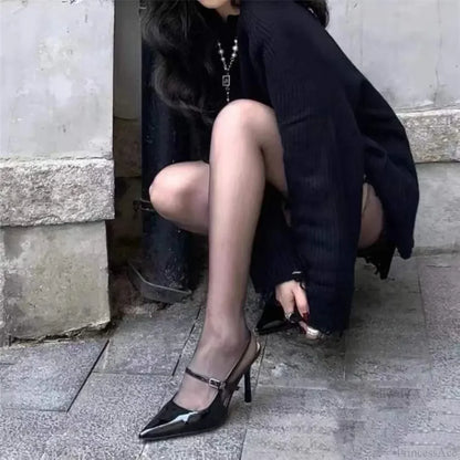 New Sexy Thin Straps Stiletto Heels No Buckle Women's High Heel
