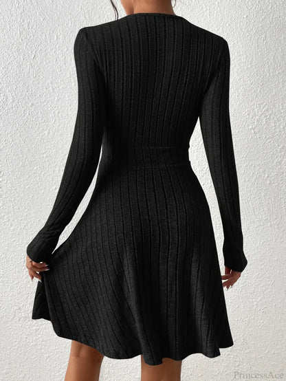 New Slim Sexy Sheath Dress Waist Slimming Short Little Black Dress