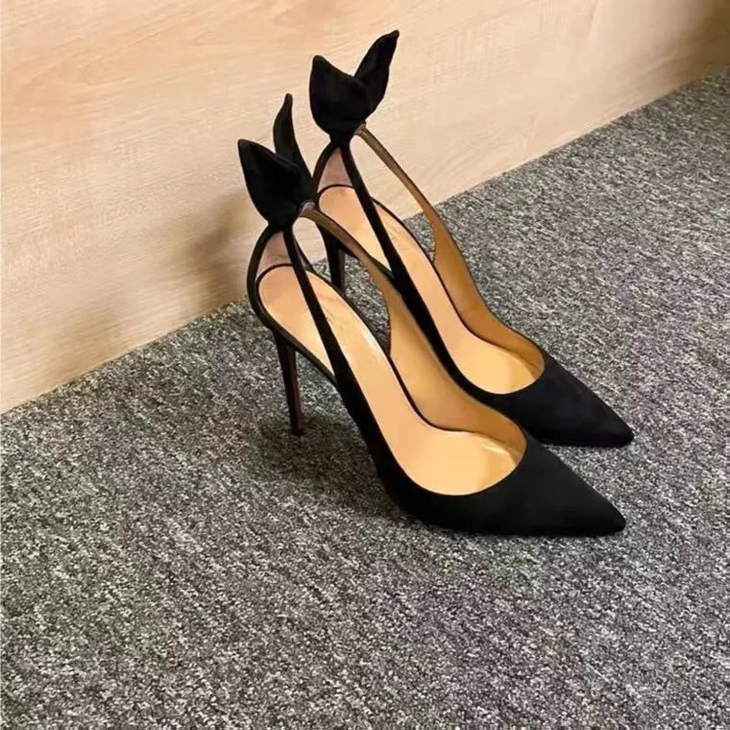 New Suede High Heels Office Stiletto Party Feast Shoes Comfort Women Heels High Heel