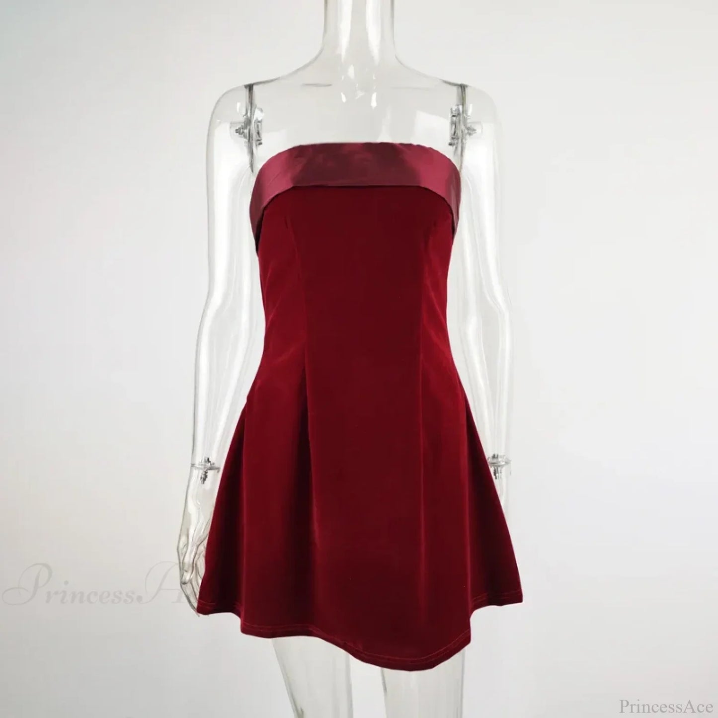 Off Shoulder Backless A-Line Short Prom Party Chic Elegant Dress Christmas Party Dress