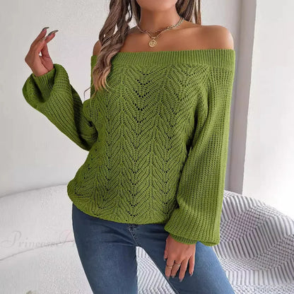 Off - Shoulder Elegant Spring Sweater