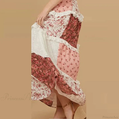 Off-Shoulder Pleated Floral Dress