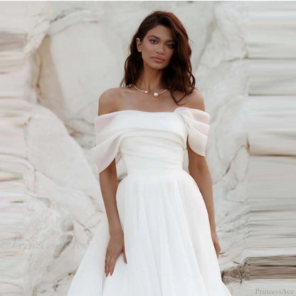 Off-Shoulder Princess Wedding Dress