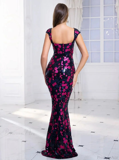 Off-Shoulder Sequin Party Dress