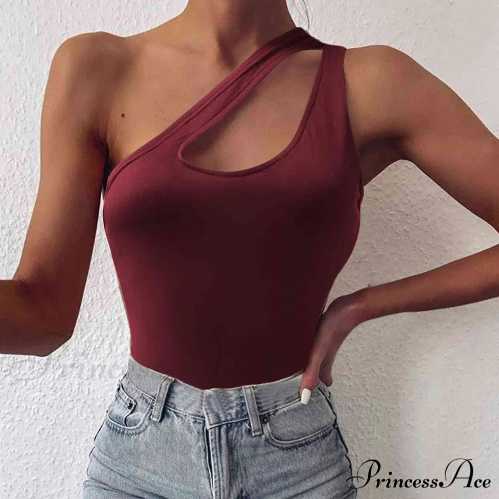 One Cutout Cami Shoulder Top