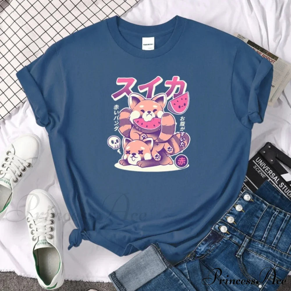 Oversize Fashion Clothing Funny Korean Style T-Shirts