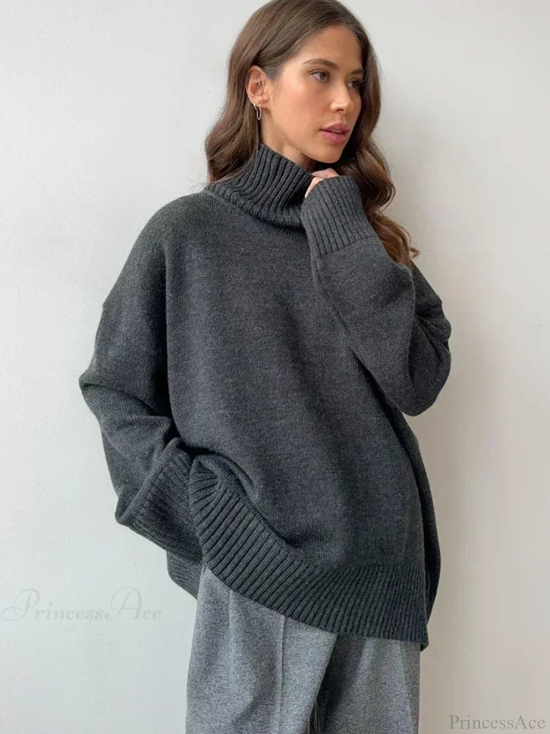 Oversize Vintage Turtleneck Winter Sweater