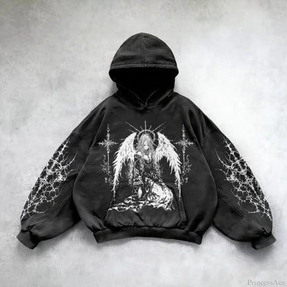 Pattern Printing Casual Hoodie