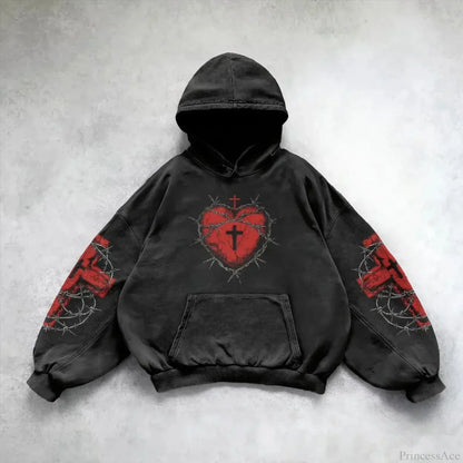 Pattern Printing Casual Hoodie