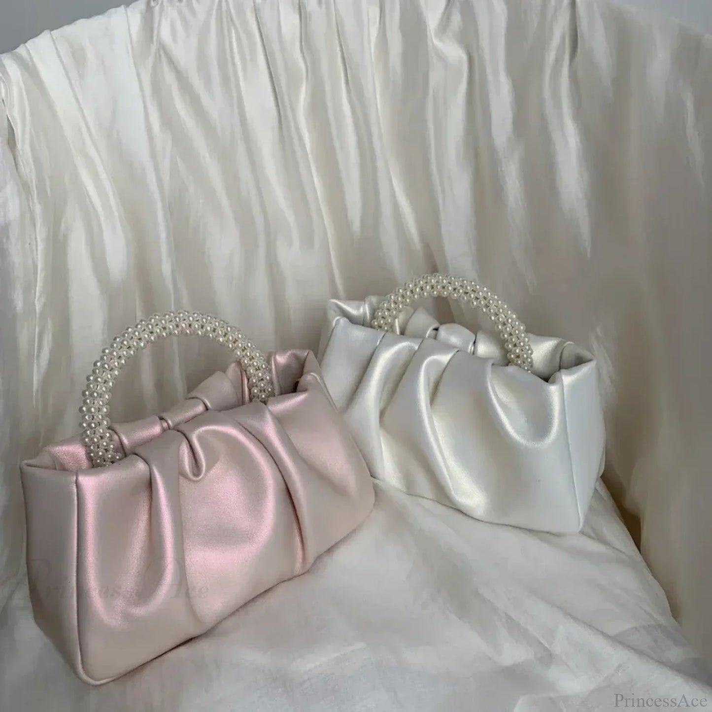 Pearl Handle Dinner Clutch Handbag