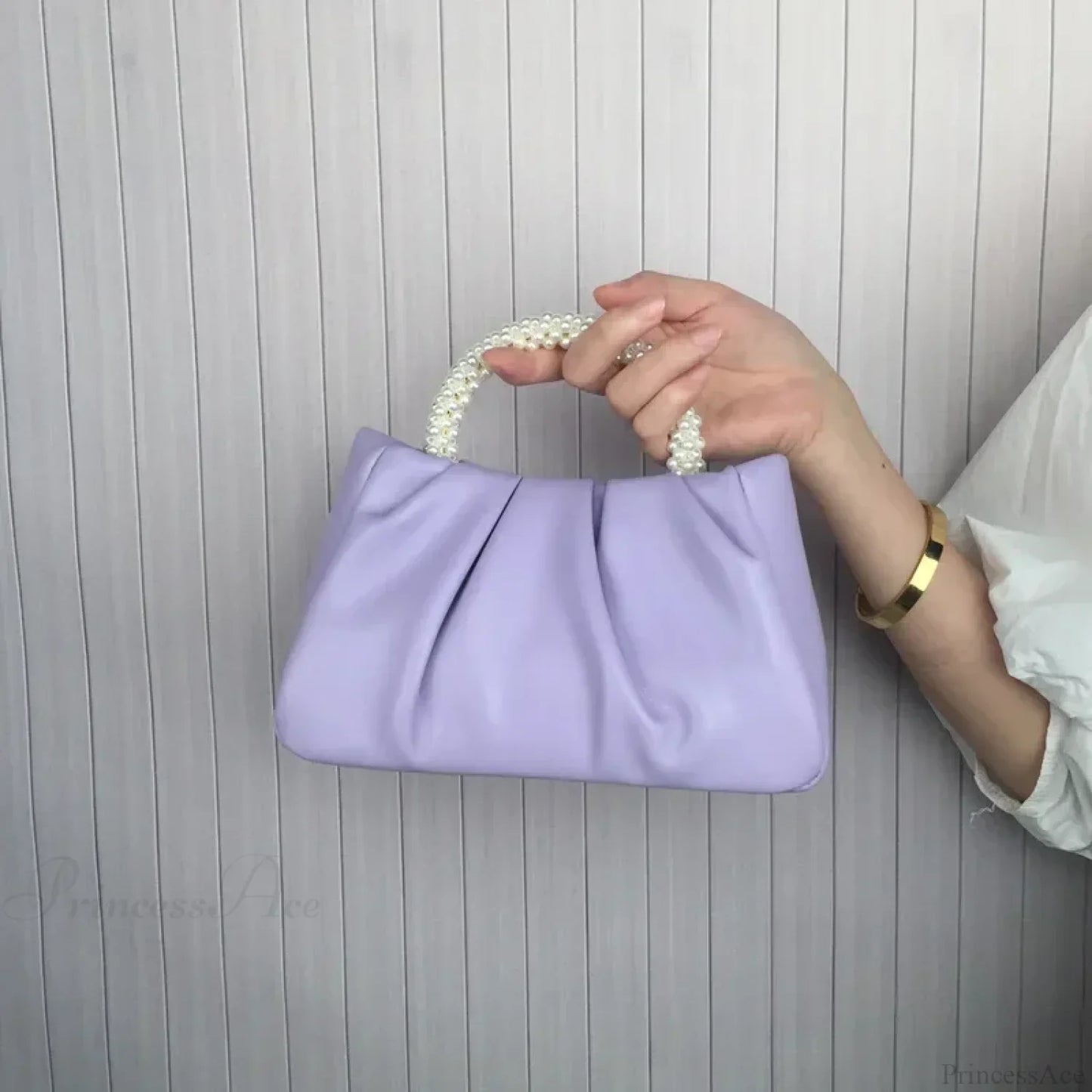 Pearl Handle Dinner Clutch Handbag