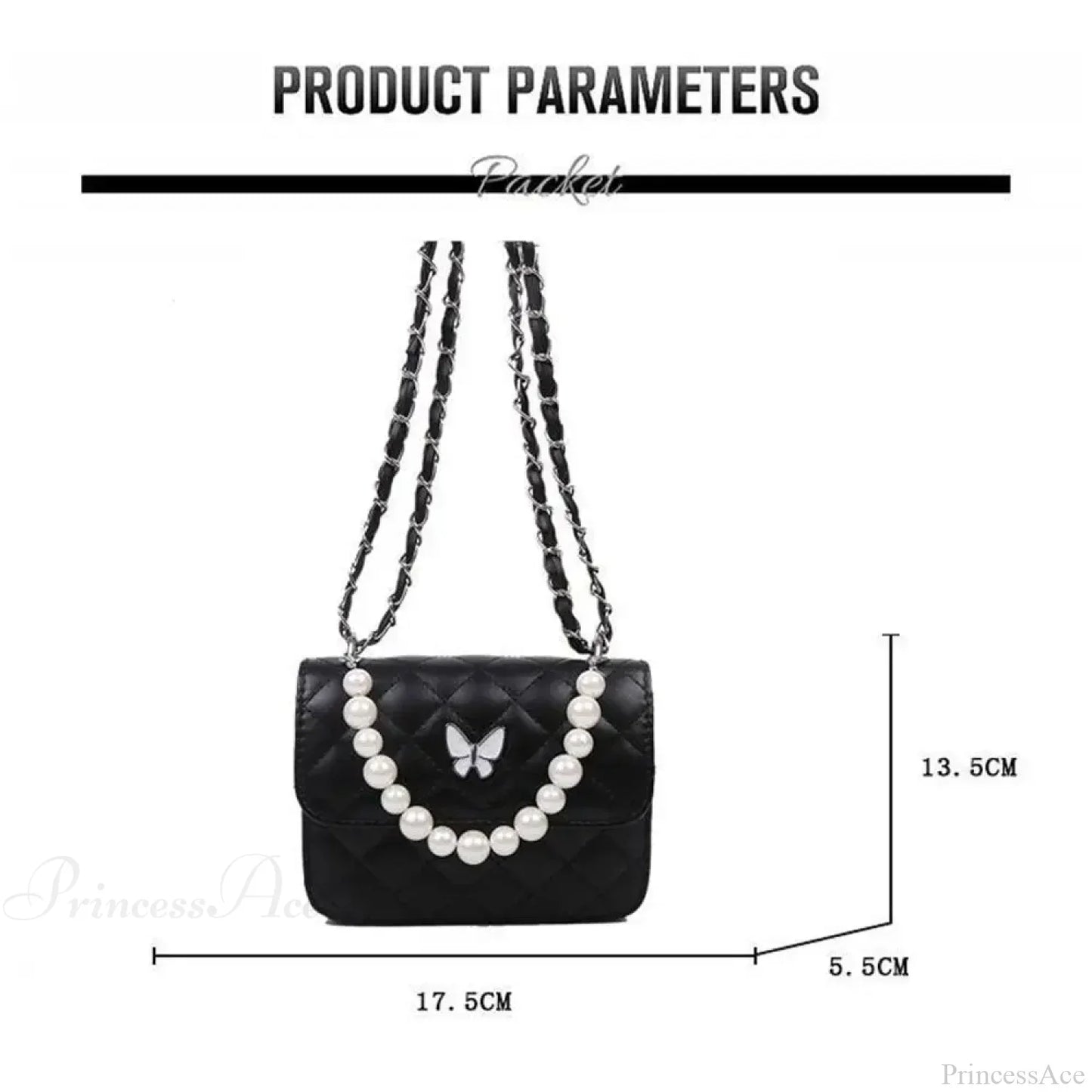 Pearl Shoulder Handbag PU Leather All-Match Tote