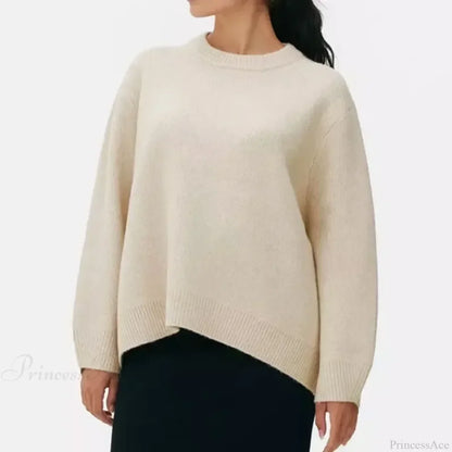 Pink Streetwear O-neck Sweater