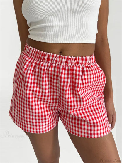 Plaid Pocket Lounge Short