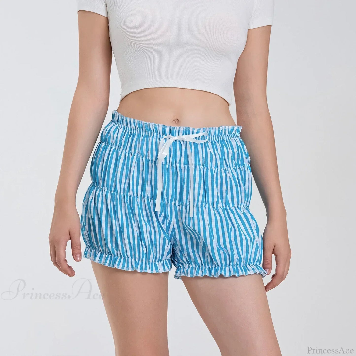 Plaid Ruffled Pajama Bloomer Short