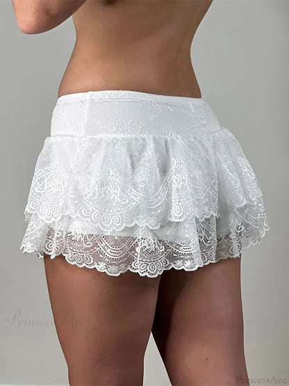 Pleated Flowy Grunge Style Skirt