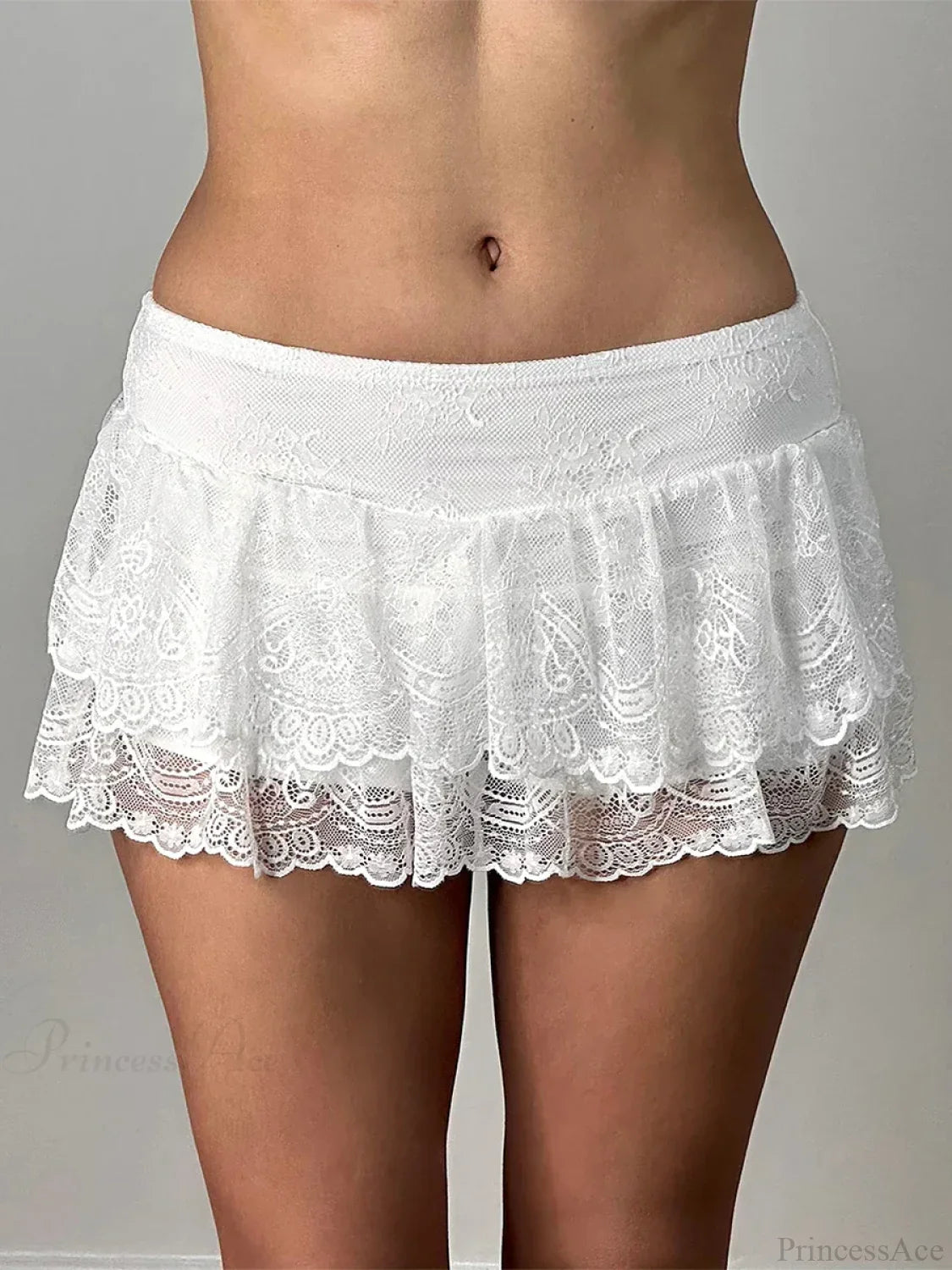 Pleated Flowy Grunge Style Skirt