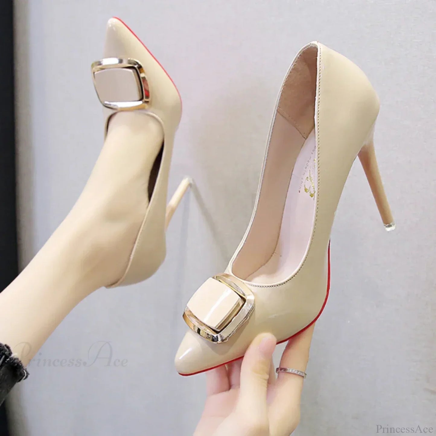 Plus SizeFashion Pointed Platform Patent Leather Dress High Heels Pumps High Heel