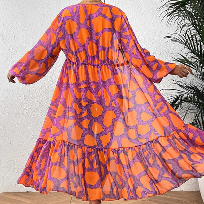 Pareo estampado para traje de baño de una pieza